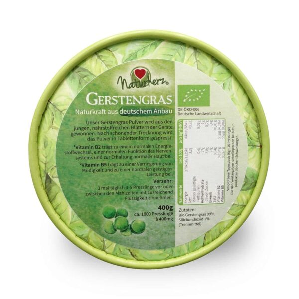 BIO Gersten-Gas-Tabletten 1000 Presslinge nach Sanos-Tradition aus Deutschland – Bild 2