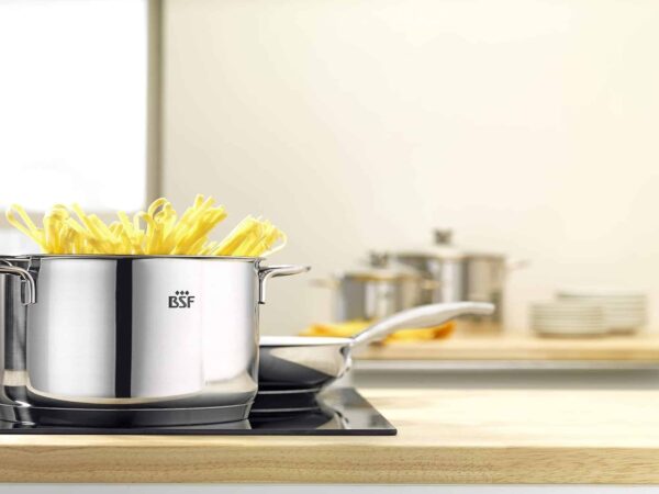 BSF Koch-Topf-Set Suppentopf 16, 20, 24 cm Induktion 5-tlg. Serie Bordeaux NEU – Bild 2