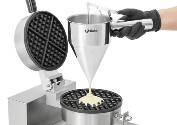 Bartscher Waffeleisen aus Edelstahl für Brüsseler Waffel rund 230V 1000 W 300°C – Bild 4