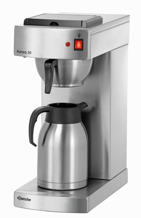 Bartscher Korbfilter-Kaffeemaschine aus Edelstahl Aurora 2 Liter NEU – Bild 2