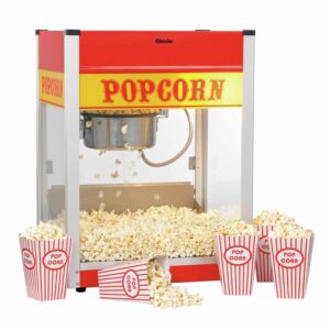 Bartscher Profi-Retro-Popcorn-Maschine Cinema mit Edelstahl-Topf NEU