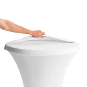 Bartscher Stehtisch-Husse Schonbezug Tischplatten Rund max. Ø 70 cm Weiss NEU