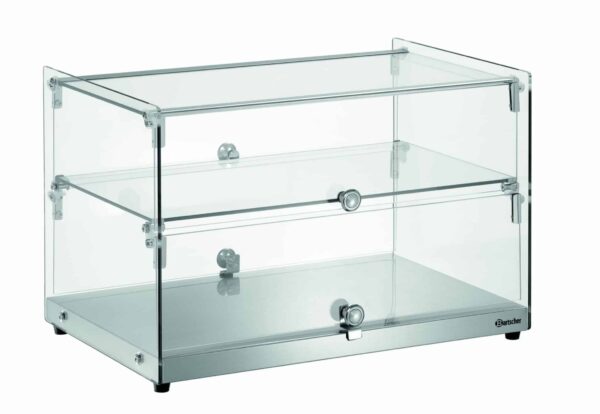 Bartscher Glas Buffet-Vitrine Doppel Hotel aus Edelstahl NEU – Bild 7
