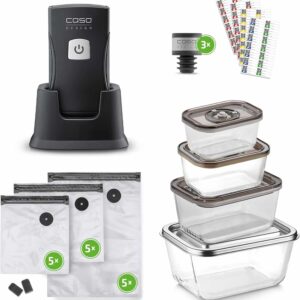 CASO Hand-Akku-Vakuumierer Design Vacu OneTouch Pro Set NEU