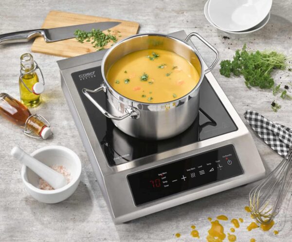 CASO Induktions-Kochplatte Digital ProChef 3500 W 230V Silber NEU – Bild 4
