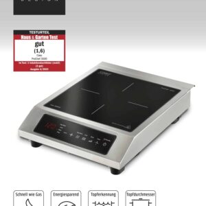 CASO Induktions-Kochplatte Digital ProChef 3500 W 230V Silber NEU
