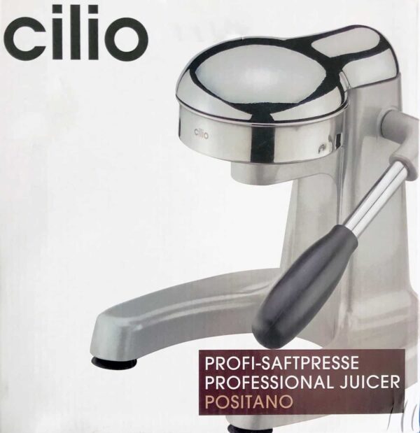 Cilio Zitronen-Presse Orangen-Presse Limetten-Presse Saftpresse Grau NEU – Bild 2