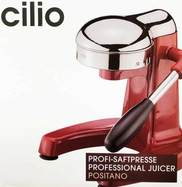 Cilio Zitronenpresse Limetten-Presse Orangenpresse Saftpresse Rot NEU – Bild 2