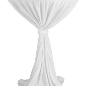 DENA Stehtisch-Husse Tisch-Husse Party Hochzeit Weiss Ø 80-90 cm NEU