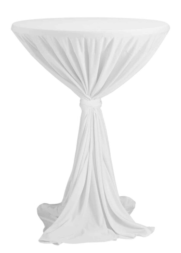 DENA Stehtisch-Husse Tisch-Husse Party Hochzeit Weiss Ø 80-90 cm NEU