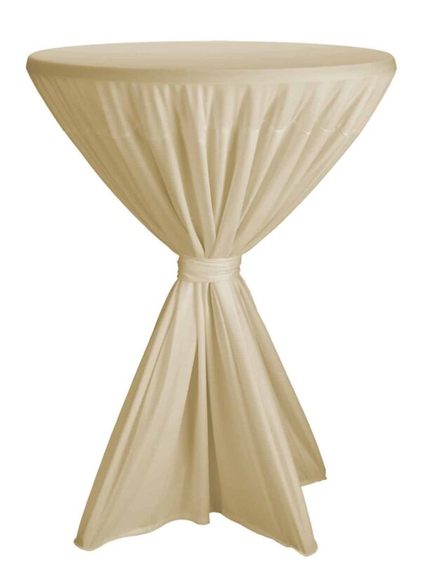 DENA Stehtisch-Husse Tisch-Husse Rund Serie Party Ø 80-90 cm Cream NEU – Bild 3