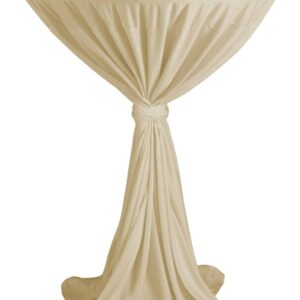 DENA Stehtisch-Husse Tisch-Husse Rund Serie Party Ø 80-90 cm Cream NEU