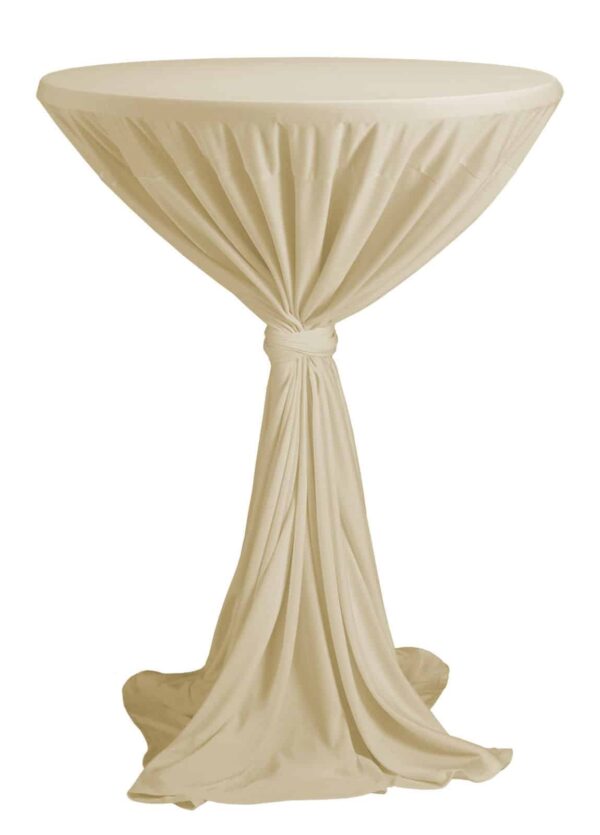 DENA Stehtisch-Husse Tisch-Husse Rund Serie Party Ø 80-90 cm Cream NEU
