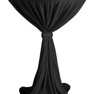 DENA Party 111925 Gastro Stehtisch-Husse Tisch-Husse Ø 80-90 cm Schwarz