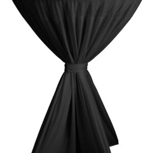 DENA Stehtisch-Husse Tisch-Husse Fiesta Gastro Ø 80-90 cm Schwarz NEU