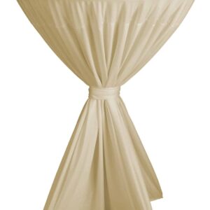 DENA Stehtisch-Husse Tisch-Husse Rund Serie Fiesta Ø 80-90 cm Cream NEU