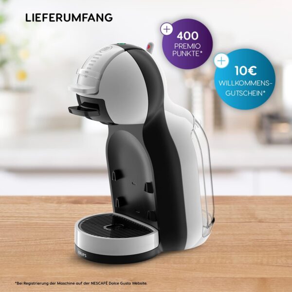 Krups Kapsel-Kaffeemaschine Kapselmaschine Dolce Gusto Mini Me Grau Schwarz NEU – Bild 7