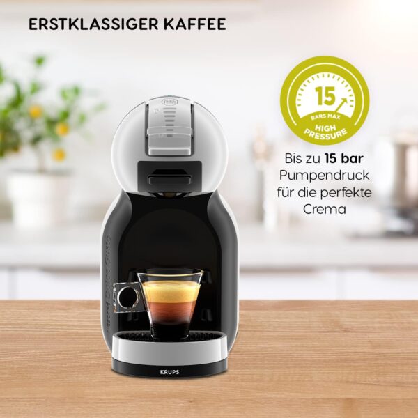 Krups Kapsel-Kaffeemaschine Kapselmaschine Dolce Gusto Mini Me Grau Schwarz NEU – Bild 6