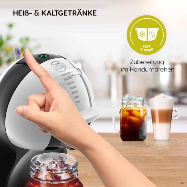Krups Kapsel-Kaffeemaschine Kapselmaschine Dolce Gusto Mini Me Grau Schwarz NEU – Bild 5