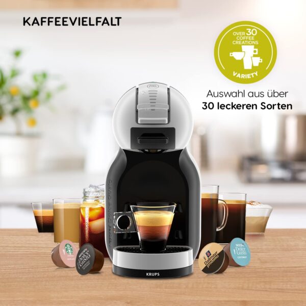 Krups Kapsel-Kaffeemaschine Kapselmaschine Dolce Gusto Mini Me Grau Schwarz NEU – Bild 3