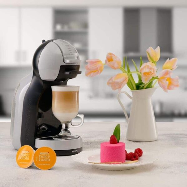 Krups Kapsel-Kaffeemaschine Kapselmaschine Dolce Gusto Mini Me Grau Schwarz NEU – Bild 8