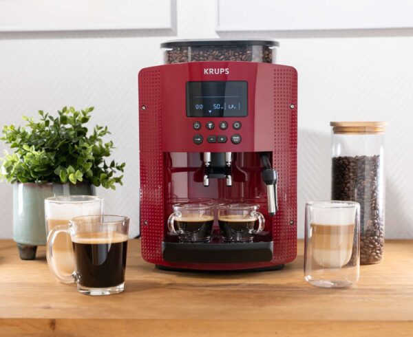 Krups Kaffeevollautomat Espressomaschine Kaffeemaschine Kaffeeautomat Rot NEU – Bild 2