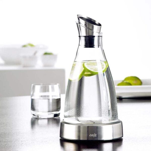 EMSA Glas-Karaffe Kühl-Karaffe Isolierkanne Kühl-Kanne Flow 1 Liter NEU – Bild 3