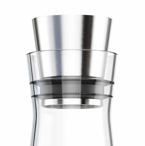 EMSA Kühl-Karaffe Glas-Karaffe Isolierkanne mit Kühl-Akku 1 Liter FLOW SLIM NEU – Bild 5