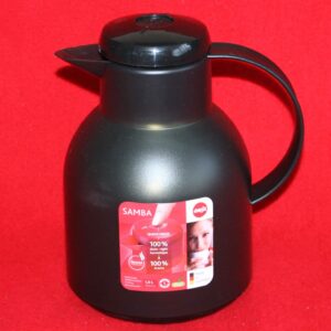 EMSA Isokanne Isolierkanne Kaffee-Kanne Samba Quick Press Schwarz 1 L NEU