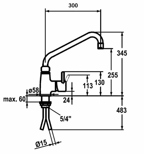 Bartscher Einhebelmischer 40L-3601B – Bild 3
