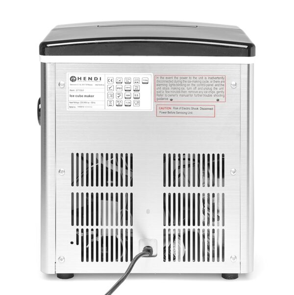 Hendi Eismaschine Eiswürfelbereiter Eiswürfelmaschine 15 kg in 24 Std. 4,5 Liter – Bild 4