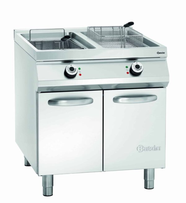 Bartscher Elektro-Standfritteuse, 2 Becken