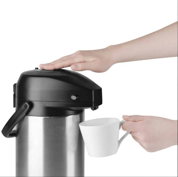 Emsa Isolier-Pumpkanne Kaffeekanne Isolierkanne Edelstahl 3 Liter President NEU – Bild 2