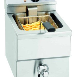 Bartscher Imbiss Fritteuse Tischgerät 8 Liter 230V 3250 W Silber NEU