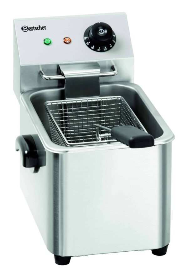 Bartscher Elektro Fritteuse Tischgerät aus Edelstahl 4 Liter 230V NEU – Bild 3