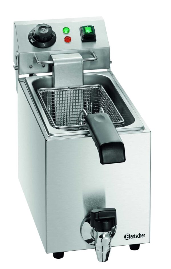 Bartscher Friteuse aus Edelstahl mit Ablasshahn 4 Liter 230V NEU – Bild 7