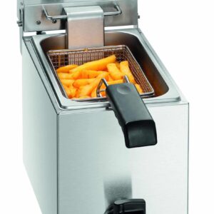 Bartscher Friteuse aus Edelstahl mit Ablasshahn 4 Liter 230V NEU