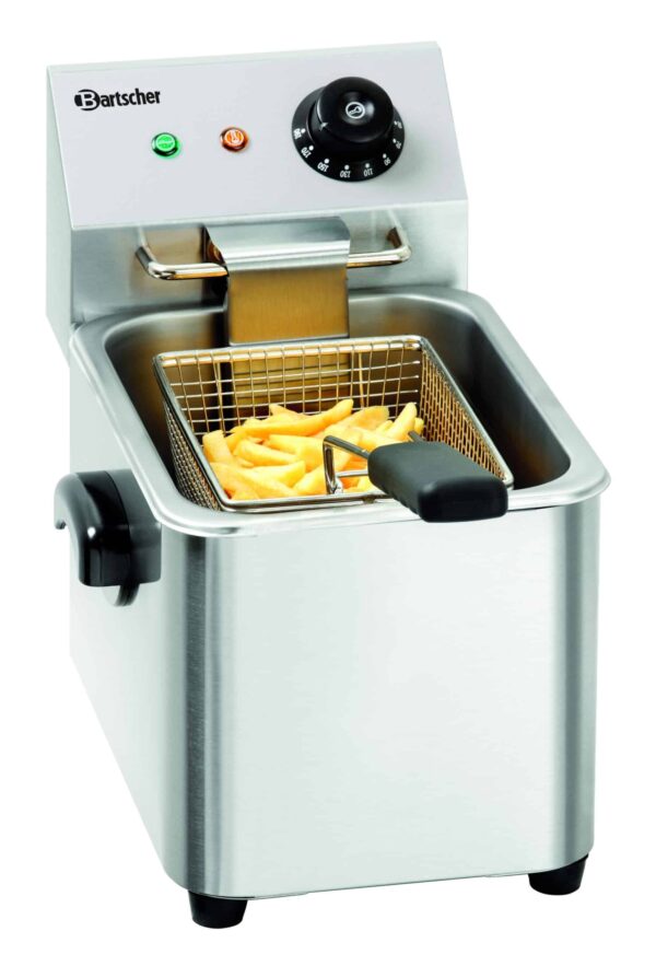 Bartscher Elektro Fritteuse Tischgerät aus Edelstahl 4 Liter 230V NEU