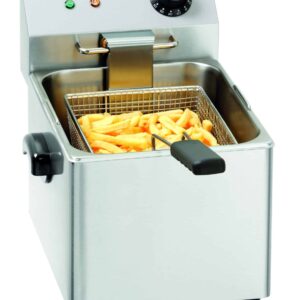 Bartscher Fritteuse Elektro 8 Liter aus Edelstahl bis 190°C 230V 3250W NEU