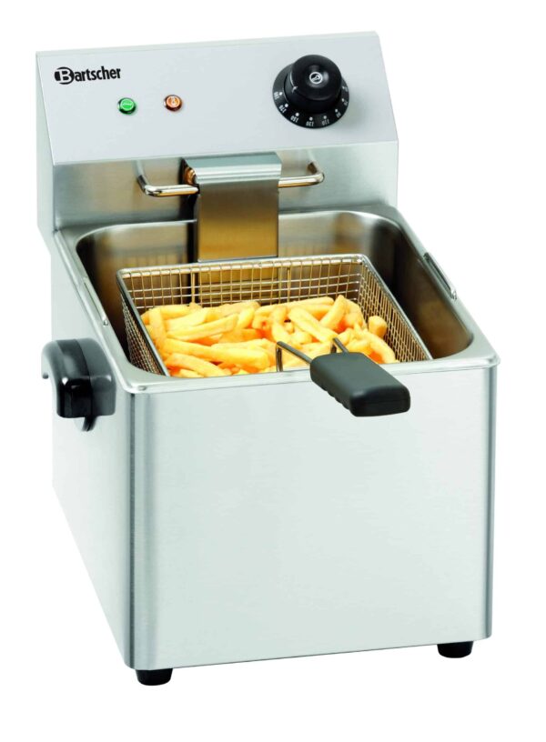 Bartscher Fritteuse Elektro 8 Liter aus Edelstahl bis 190°C 230V 3250W NEU