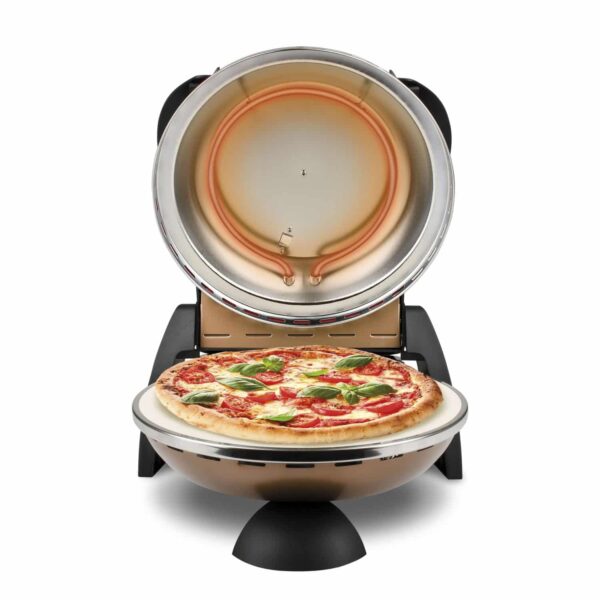 G3-Ferrari Pizzamaker Pizzaofen Express Delizia Italy Pizza 400°C 1200W Kupfer – Bild 2