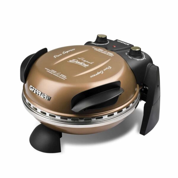 G3-Ferrari Pizzamaker Pizzaofen Express Delizia Italy Pizza 400°C 1200W Kupfer – Bild 4
