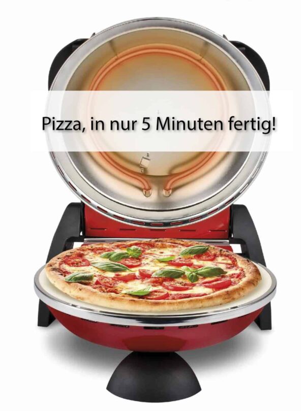 G3-Ferrari Pizzaofen Pizzamaker Express Italy Pizza in 3 min. fertig Ferrari-Rot – Bild 7