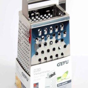 GEFU Vierkantreibe Reibe Hobel Cubo aus Edelstahl Silber NEU