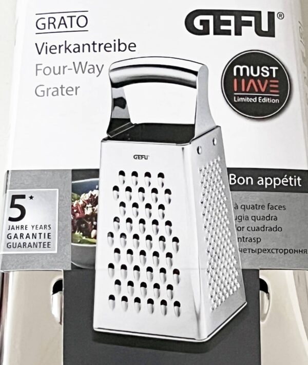 GEFU Grato Vierkant-Reibe Hobel aus Edelstahl Gastro NEU – Bild 3