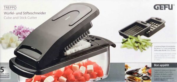 GEFU Tomaten-Schneider Mozzarella-Schneider Würfelscheider TREPPO NEU