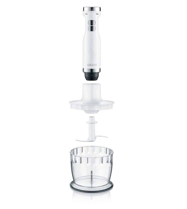 GRAEF Stabmixer Hand-Mixer Pürierstab Set Blender HB501 Weiss NEU – Bild 3