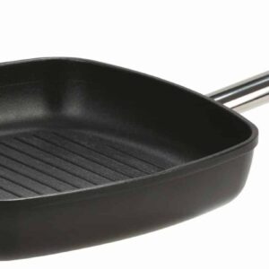 GSW Induktion Grillpfanne Steakpfanne Titanium Ferrotherm 28x28cm NEU