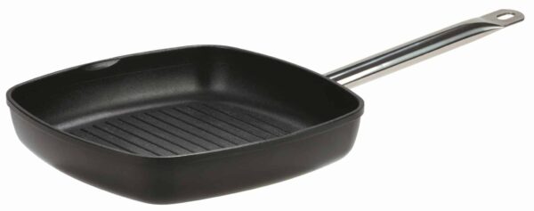 GSW Induktion Grillpfanne Steakpfanne Titanium Ferrotherm 28x28cm NEU