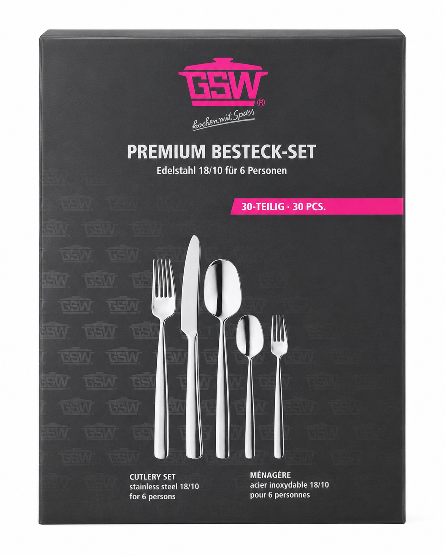 GSW Besteckset Premium Tafelbesteck 30-teilig Edelstahl für 6 Personen NEU – Bild 7